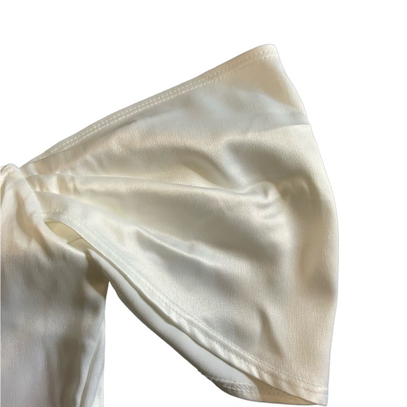 Jaded Rose 🌸Dalina🌸 - Off the Shoulder Corset Mini Dress in Ivory Satin … - Picture 4 of 14